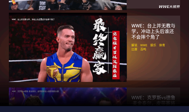 wwe大视界免费版