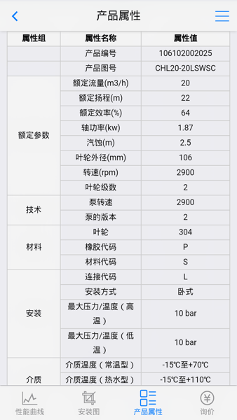 南方泵业选型精简版